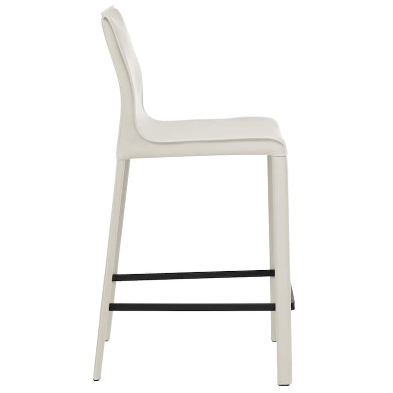 STAN Modern Leather Counter Stool