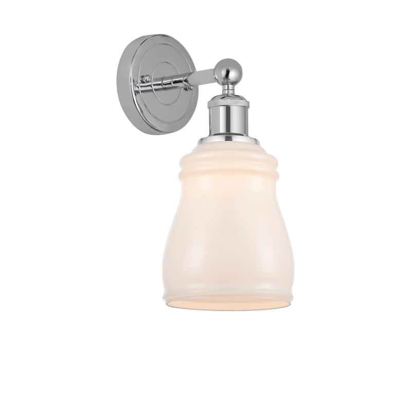 Innovations Lighting 616-1W-12-5 Ellery Sconce Ellery 12" Tall Wall - Polished Chrome / White