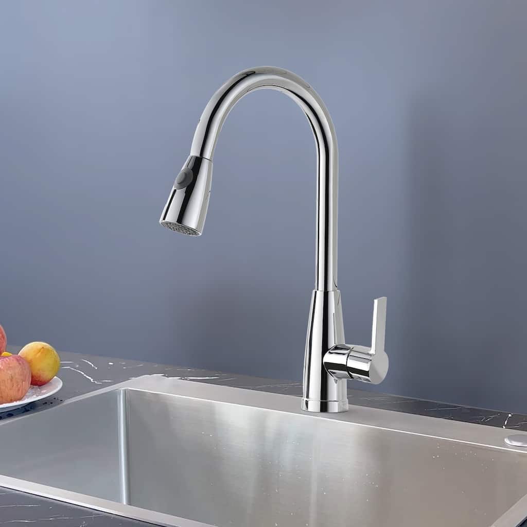 Topcraft High-arc Stainless Steel kitchen Sink Faucet