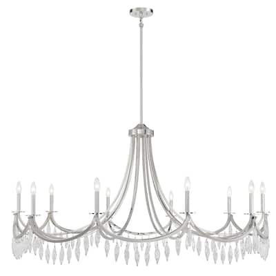 Savoy House 1-1805-10 Kameron 10 Light 60" Wide Crystal Chandelier