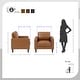 preview thumbnail 4 of 48, Fremont & Park Pitts 3-Piece Living Room Set
