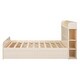 preview thumbnail 14 of 26, Full Size Platform Bed with Storage Headboard and 1 Drawer, Beds for Kids