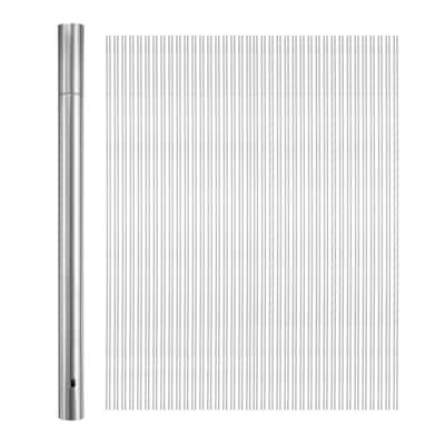 100pcs Kebob Skewers 40cm x 2.8cm Round Sticks with Tube Storage - 40cm x 2.8cm