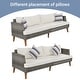 preview thumbnail 5 of 7, Outdoor Wicker 6-piece Sofa Set with Double Cushions