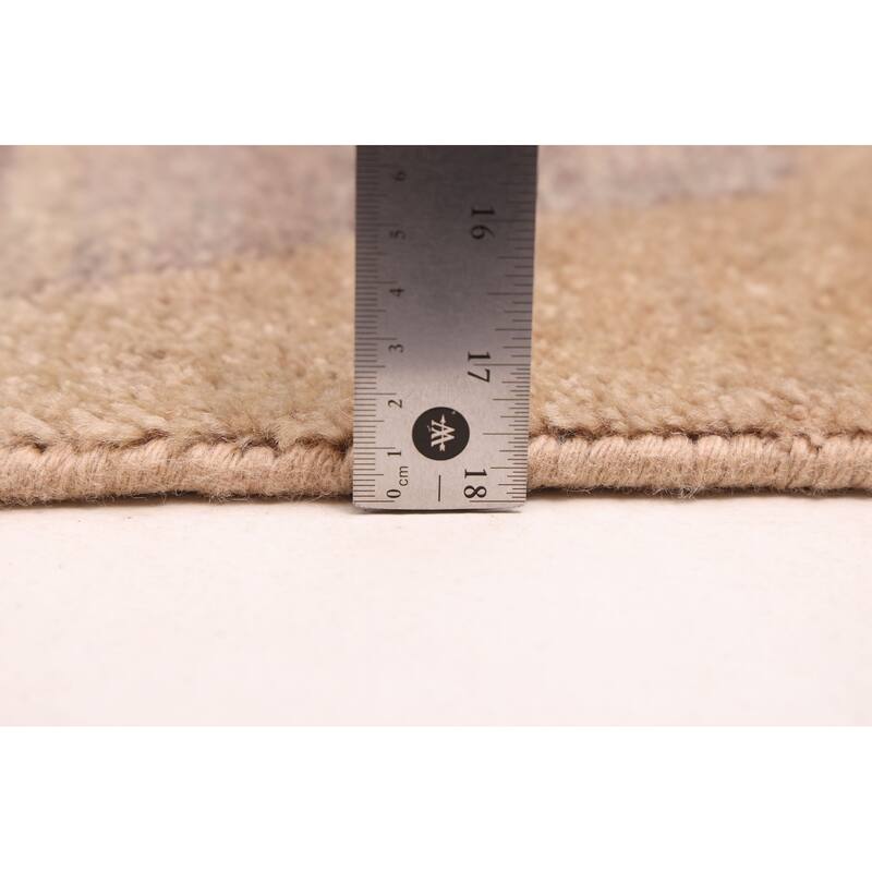 ECARPETGALLERY Hand-knotted Pak Finest Gabbeh Light Khaki Wool Rug - 5'3 x 7'11