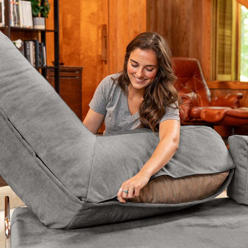 Jaxx Unsofa Modular Convertible Sectional Sofa with Fold Out King Sleeper Bed