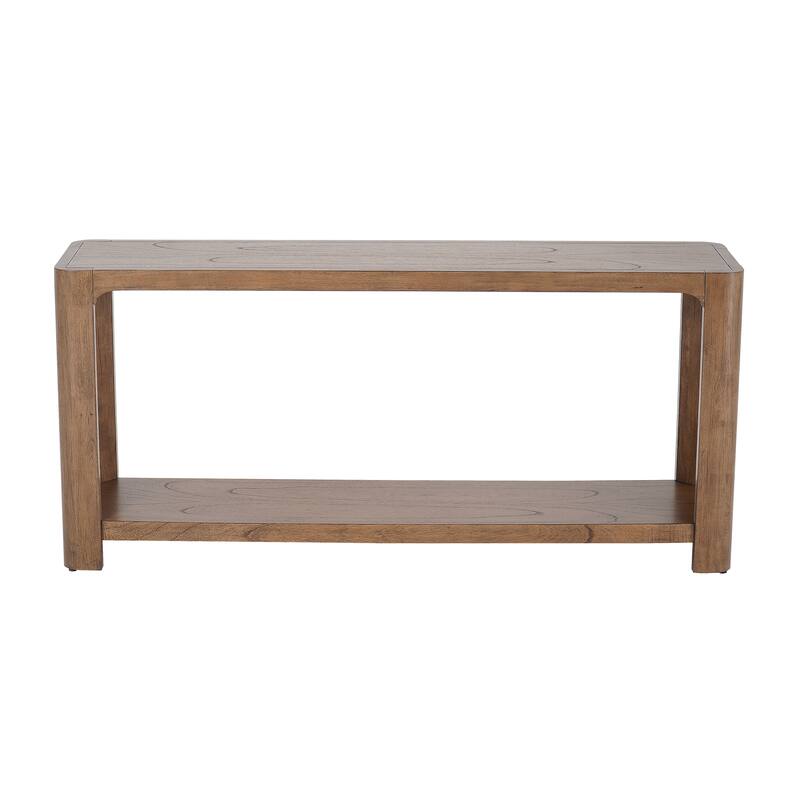 NPD Furniture Trevin 66" Console Table with Open Shelf