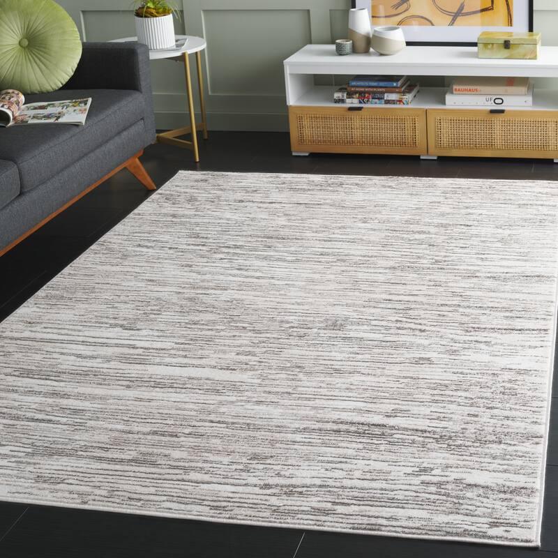 SAFAVIEH Orchard Enid Vintage Rug - 6'7" Square - Grey/Ivory