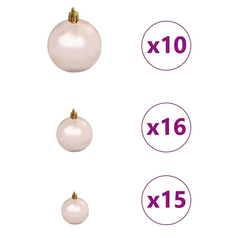 vidaXL Artificial Christmas Tree with 150 LEDs Green 55 x 55 x 120 cm - 55x 55 x 120