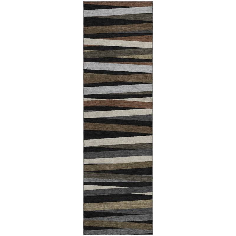 Premium Washable Super Soft Modern Stripes Mayfield Rug
