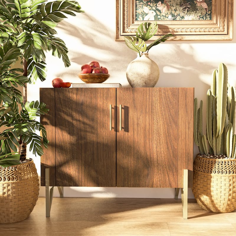 Furnigance Mid Century Side Board, Credenza with Walnut Finishing - W39"xL17.71"xH33.46"