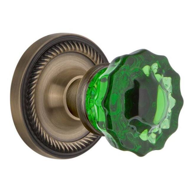Nostalgic Warehouse Rope Solid Brass Rose Single Dummy Door Knob with
