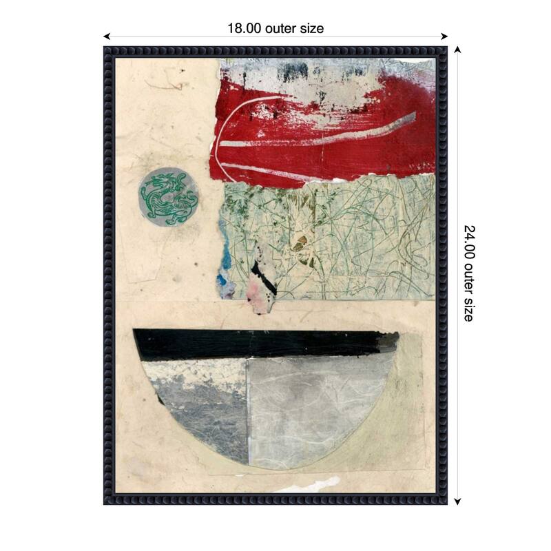 Natural Elements No. 2 by Elena Ray Framed Canvas Wall Art Print - 18 x 24 in