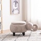 preview thumbnail 12 of 13, Animal Elephant Storage Upholstered Kids Ottoman