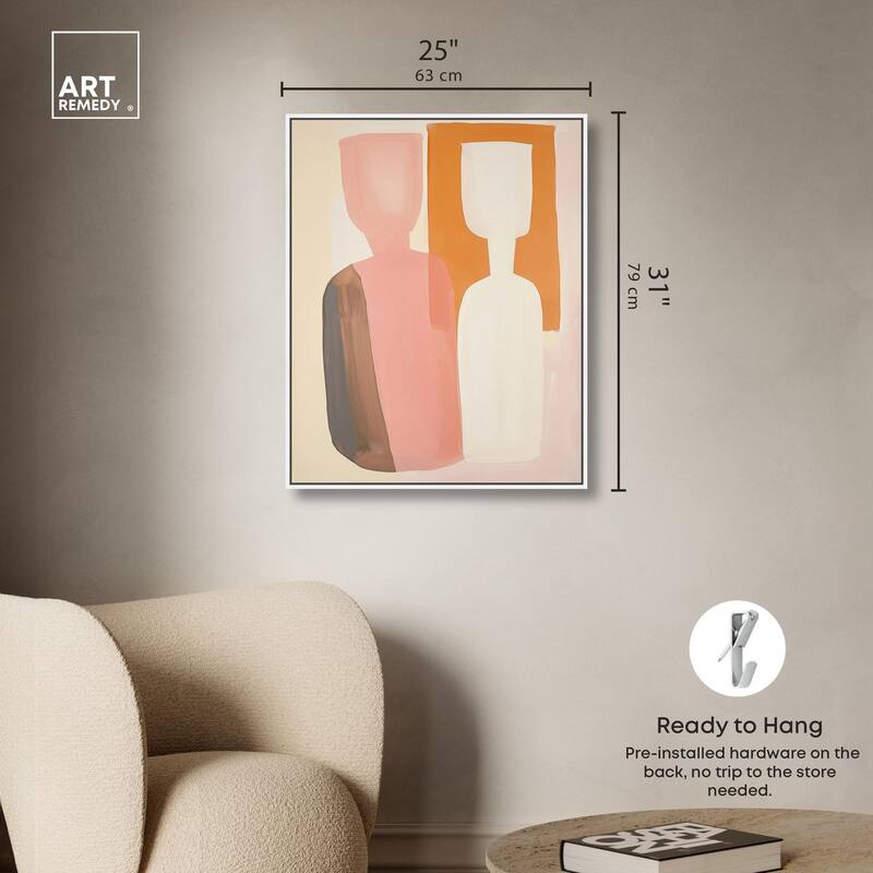 Peach Echoes II Canvas by Art Remedy