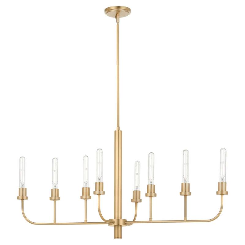 Quorum International 622-8 Sheridan 8 Light 44" Wide Linear Chandelier