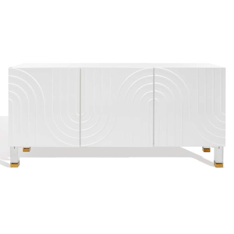 SAFAVIEH Home Saturn Wave Acrylic Sideboard - 64"W x 17"D x 30"H