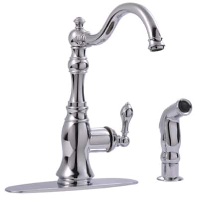 Ultra Faucets Single-Handle Kitchen Faucet With Side-Spray