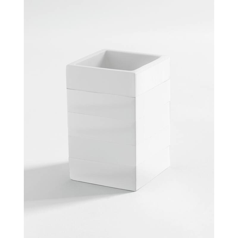 Kassatex Cabana White Bath Accessory collection - Tumbler