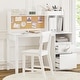 preview thumbnail 4 of 6, COSTARS Kids Study Desk and Chair Sets with Hutch and 2 Storage Drawers