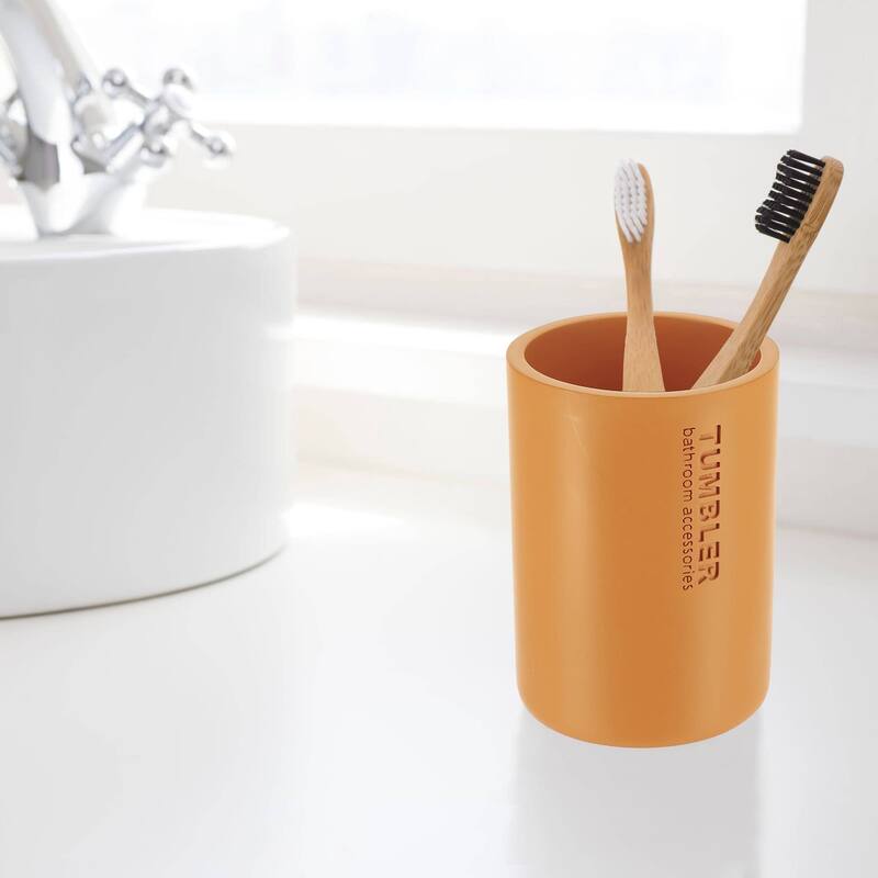 Modern Bathroom Tumbler, Minimalist Design Toothbrush Holder, Versatile Home Organizer