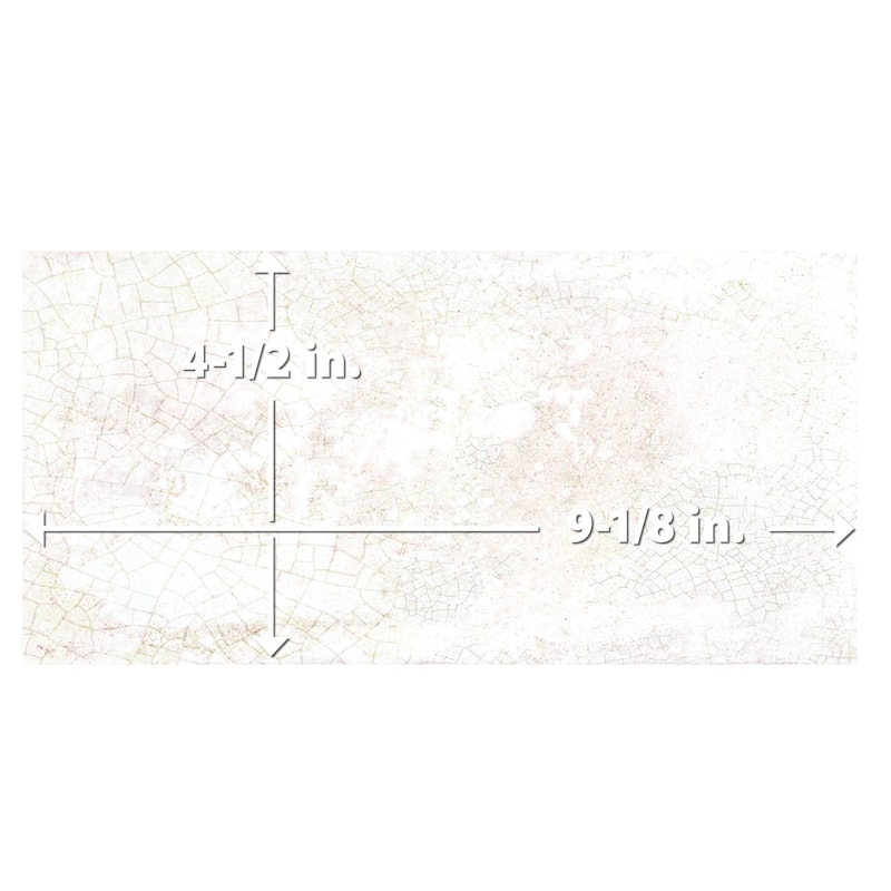 Merola Tile Atelier Oyster White 4-1/2" x 9-1/8" Porcelain Floor and Wall Tile