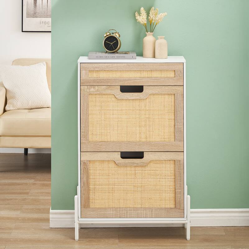 Ail Shoe Storage Cabinet Freestanding Adjustable Shoe Rack for Entryway