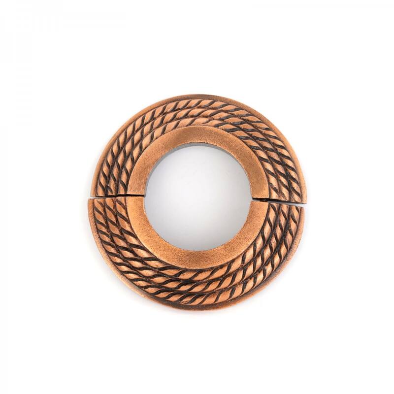 Copper Oil Rubbed Finish Radiator Flange Triple Roped 1-1/2" (IPS) Pipe Flange: 1-7/8" ID; 3-7/8" OD Renovators Supply - Aluminum - Cream