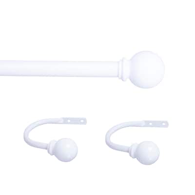 Kenney Chelsea 5/8" Decorative Curtain Rod & Holdback Set