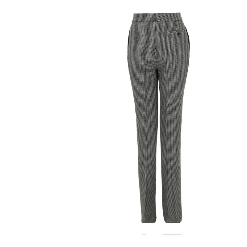 Ferragamo Wool Houndstooth Trousers