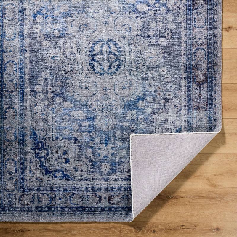 Livabliss Unique Traditional Area Rug - 2'6" x 8' - Blue