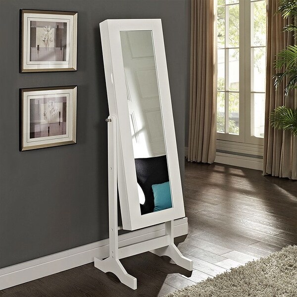 Shop Modern Jewelry Armoire Full Length Tilting Cheval