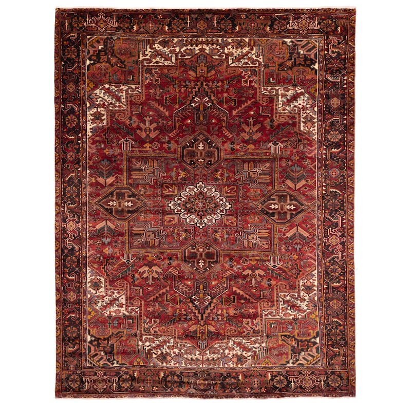ECARPETGALLERY Hand-knotted Sarabi Red Wool Rug - 9'9 x 12'8