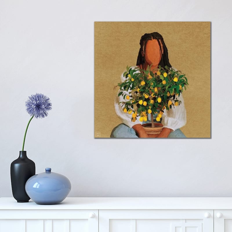 iCanvas "Lemonade" by Andileh Canvas Print - 18x18x1.5