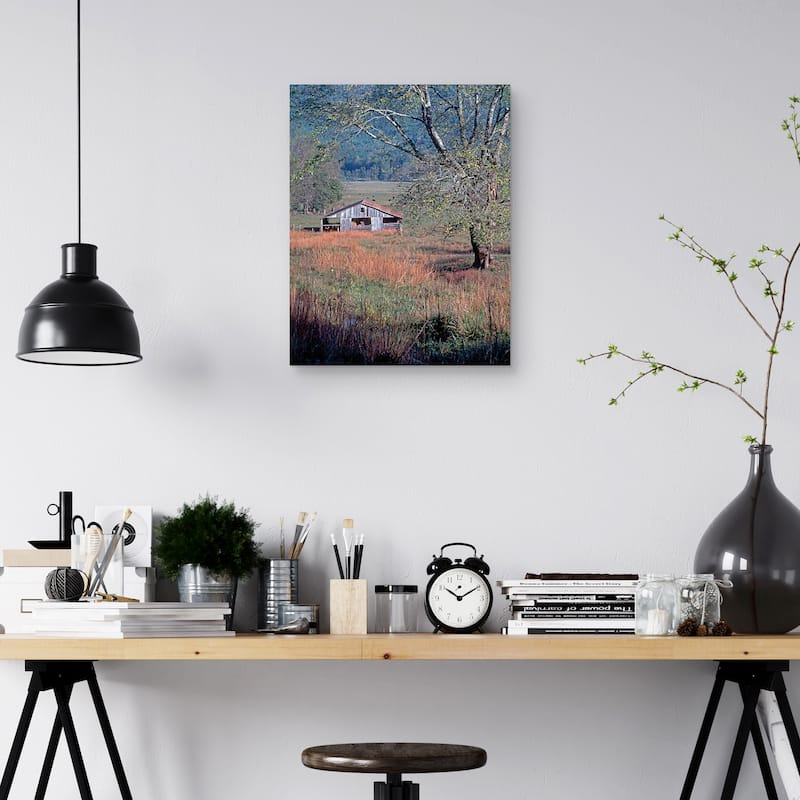 Hay Barn by J.D. McFarlan Canvas Art Print
