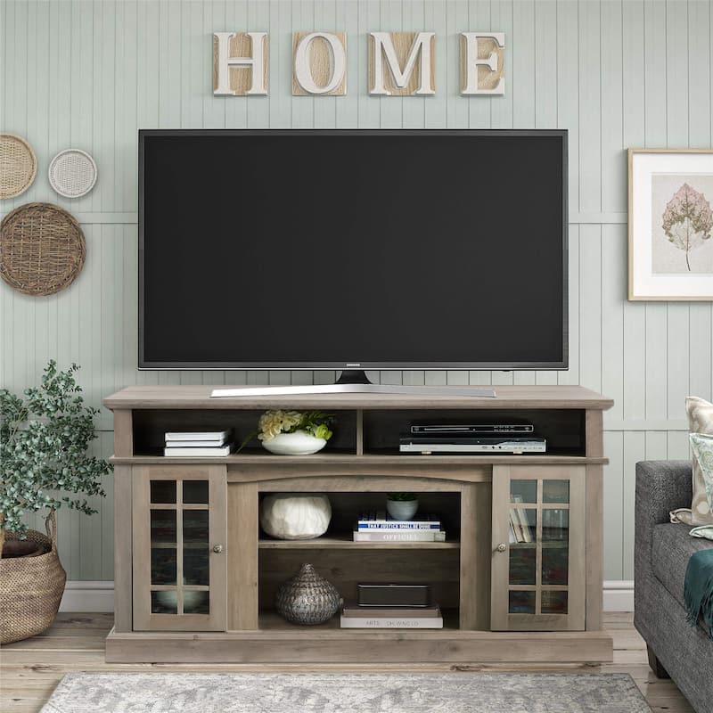 58"W Retro TV Stand & Entertainment Center,TV Cabinet,TV up to 60" - 58.25"W*15.75"D*32"H