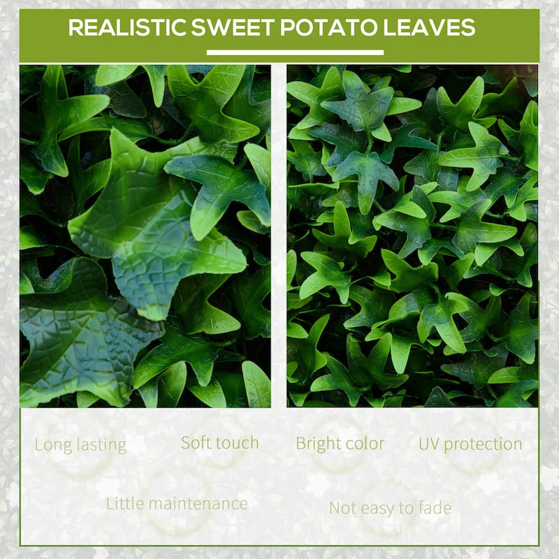 12PCS 20" x 20" Artificial Grass Wall Panel Backdrop