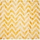 preview thumbnail 108 of 121, SAFAVIEH Dip Dye Marybeth Hand-tufted Wool Chevron Area Rug 7' Square - Ivory/Gold - Square