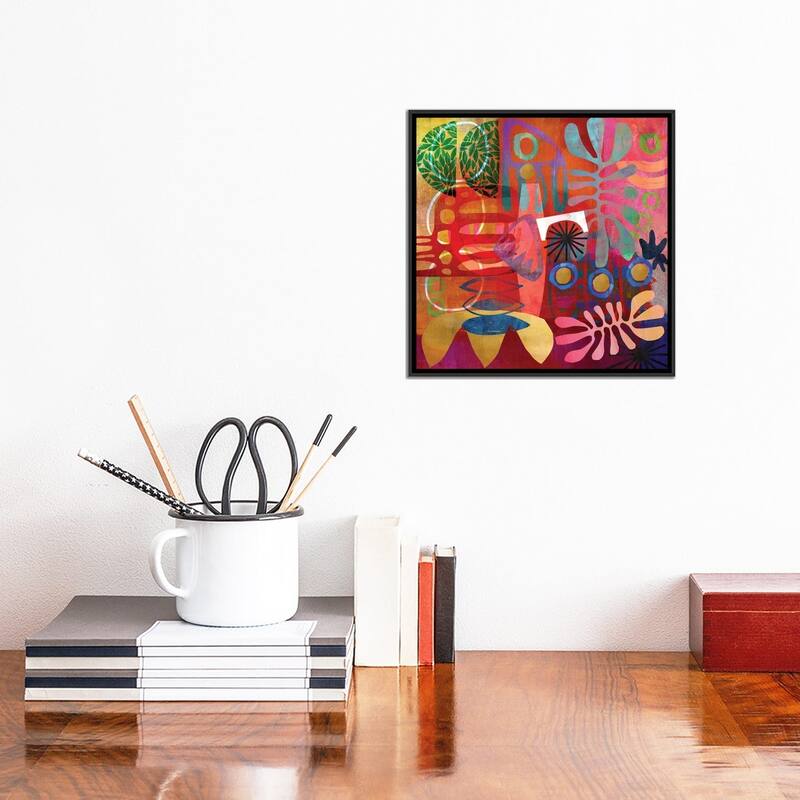 iCanvas "African Abstract" by Nikki Chu Framed Canvas Print