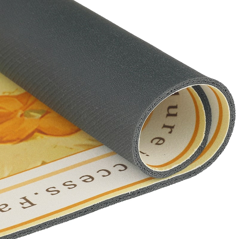 PVC Rubber Non-Slip Quick Dry Rugs Fit Under Door Super Absorbent Thin Fashion Washable Oval Floor Bath Mat