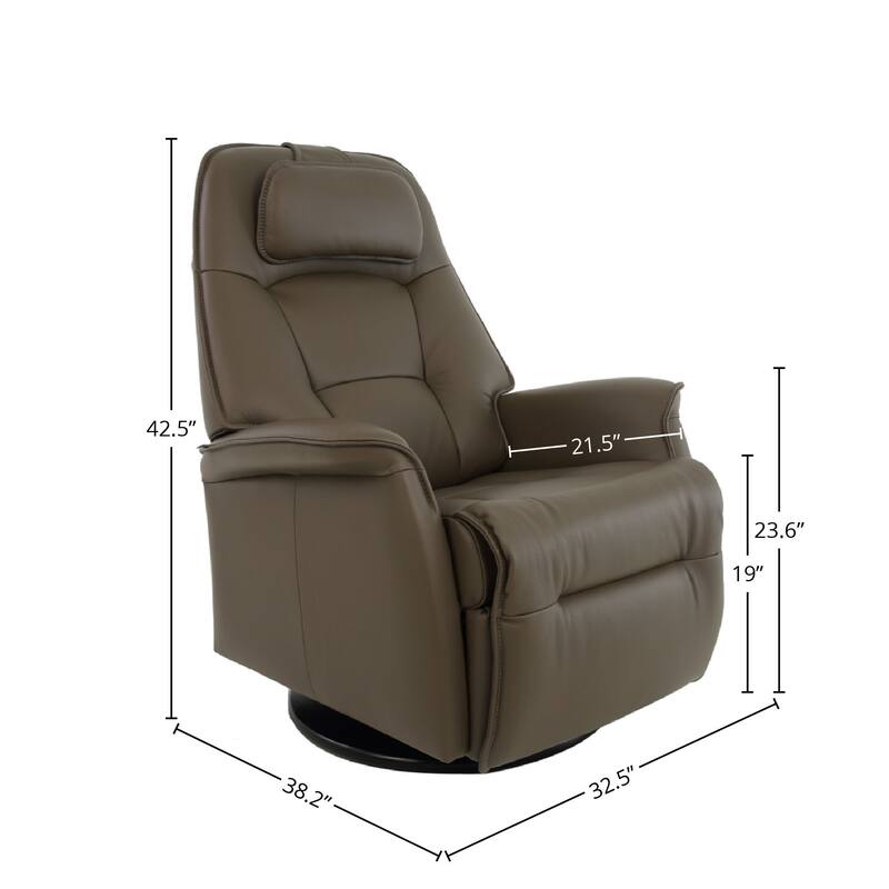 Fjords Stockholm Leather Swing Recliner