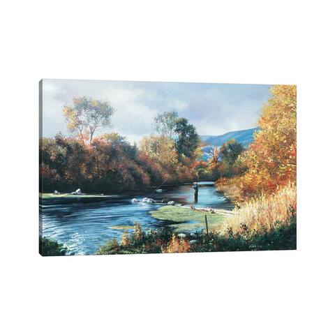 iCanvas "Fall Montana Spring Creek" by Shirley Cleary Canvas Print