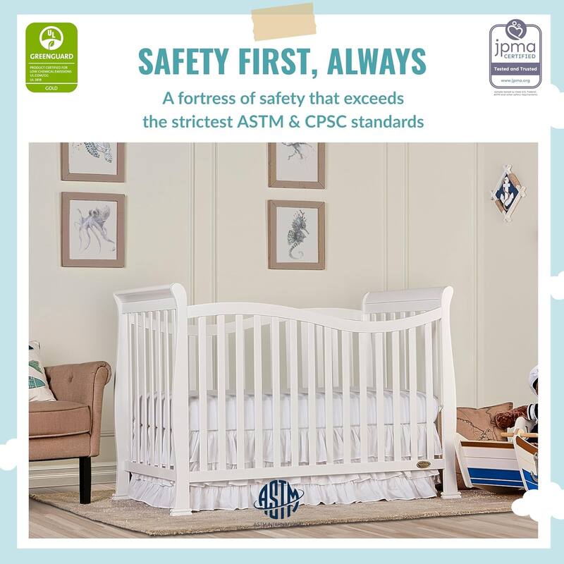Dream on Me Violet 7-in-1 Convertible Life Style Crib