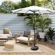 preview thumbnail 54 of 69, Lopes 9-foot Patio Umbrella with Bronze Finish Base Weight Stand Included