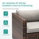 preview thumbnail 12 of 18, COSIEST Outdoor Patio Brown Wicker Sectional Sofa Set