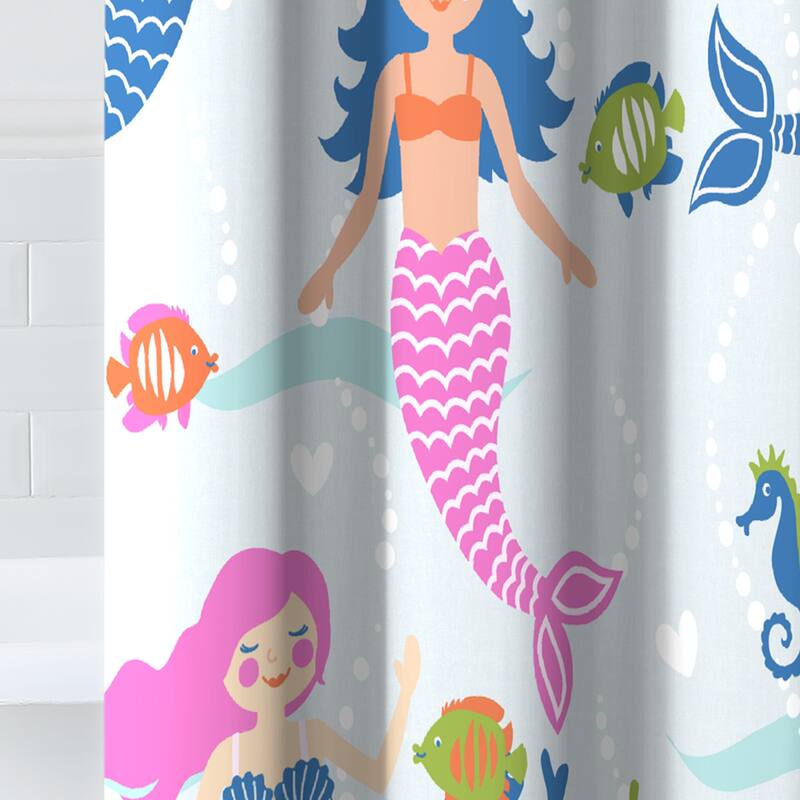 Dream Factory Kids' 72-inch Fabric Shower Curtain