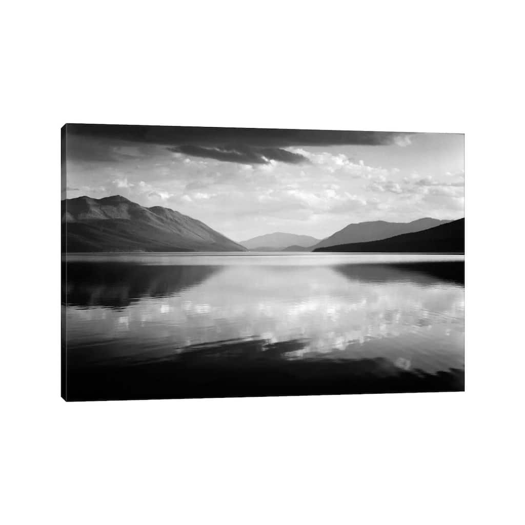 iCanvas "Evening, McDonald Lake, Glacier National Park" by Ansel Adams Canvas Print