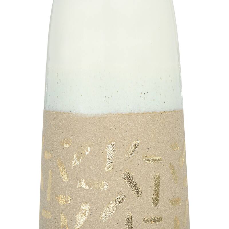Stoneware Vase - 4.0"L x 4.0"W x 14.0"H
