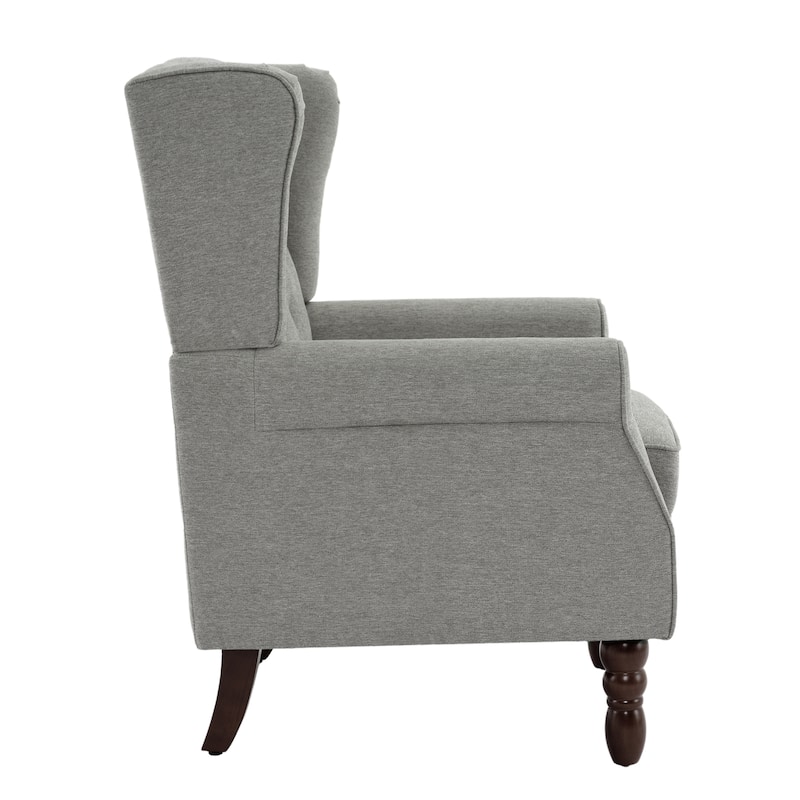 Tufted Wingback Upholstered Accent Chairs Set of 2