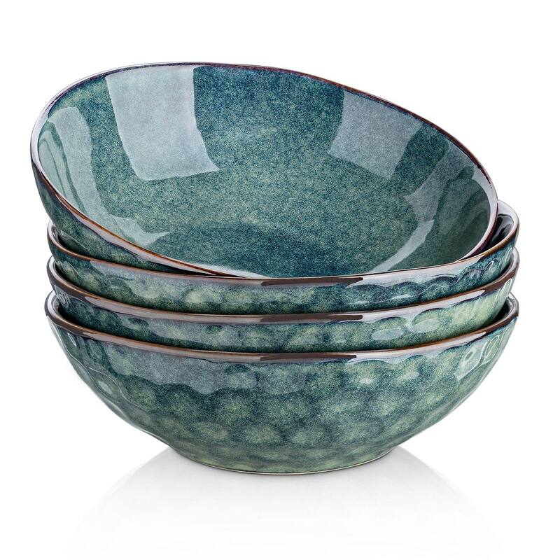 vancasso Starry Stoneware 4-Piece 24 Oz Cereal Bowl - round